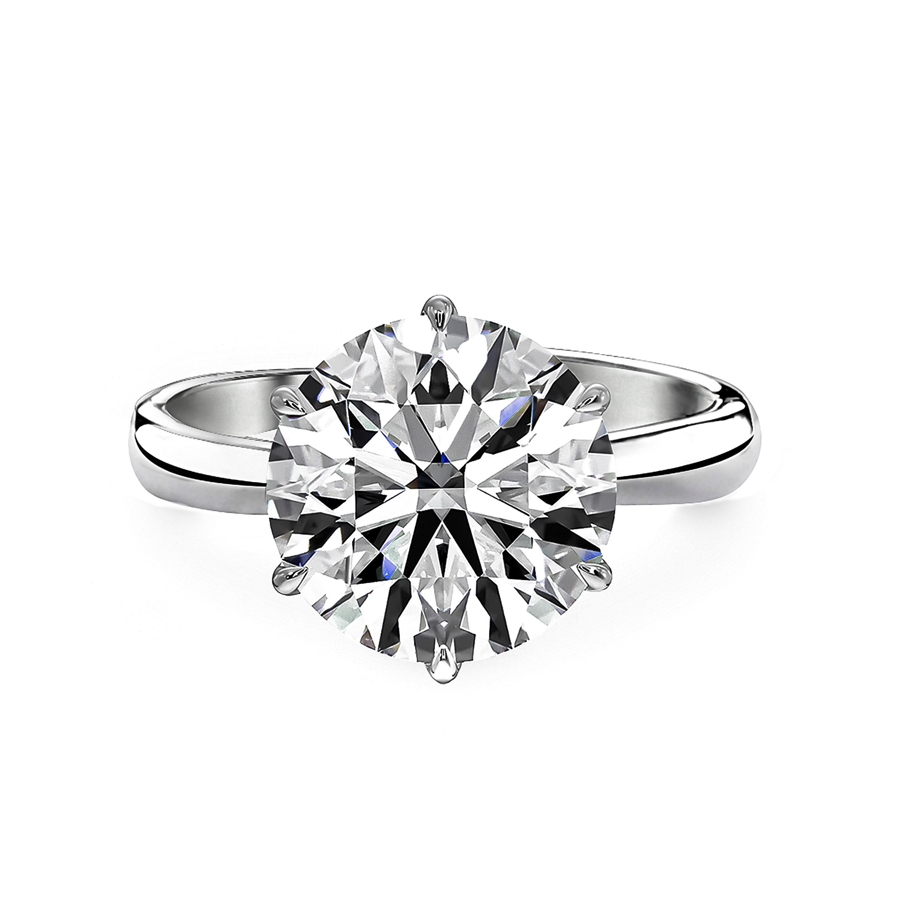 4-Carat MYZA Sterling Silver Ring - MYZA
