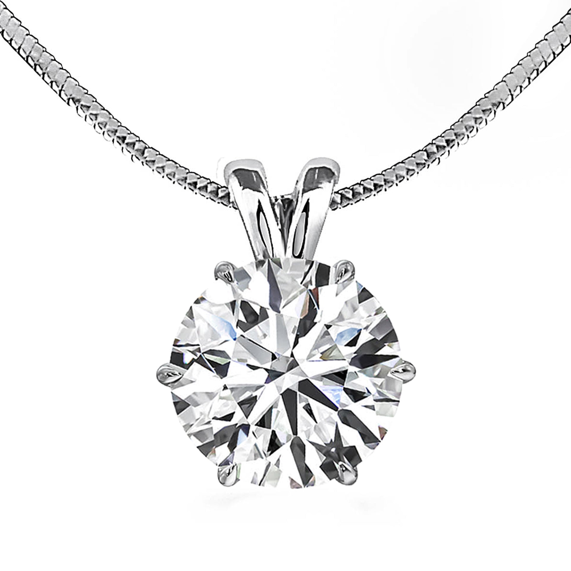 6-Carat MYZA Sterling Silver Necklace - MYZA