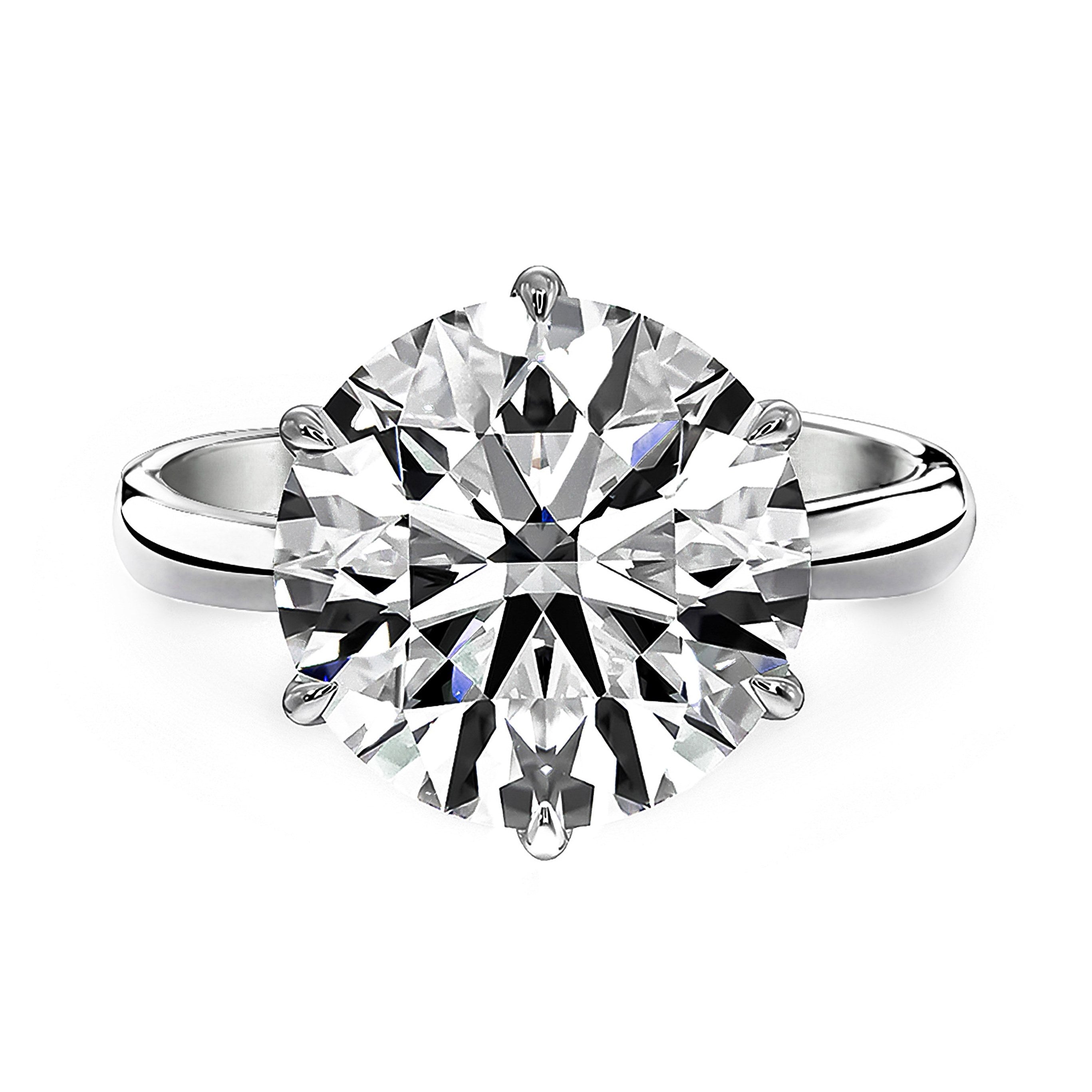 8-Carat MYZA Sterling Silver Ring - MYZA