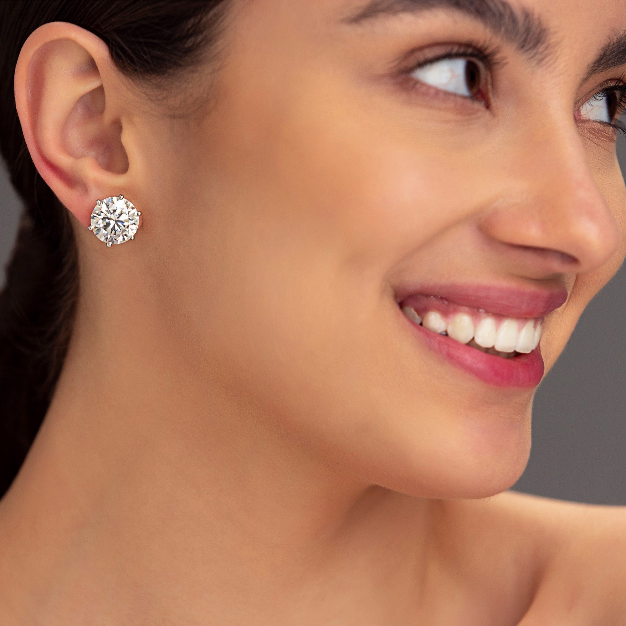 8-Carat MYZA Sterling Silver Earrings - MYZA