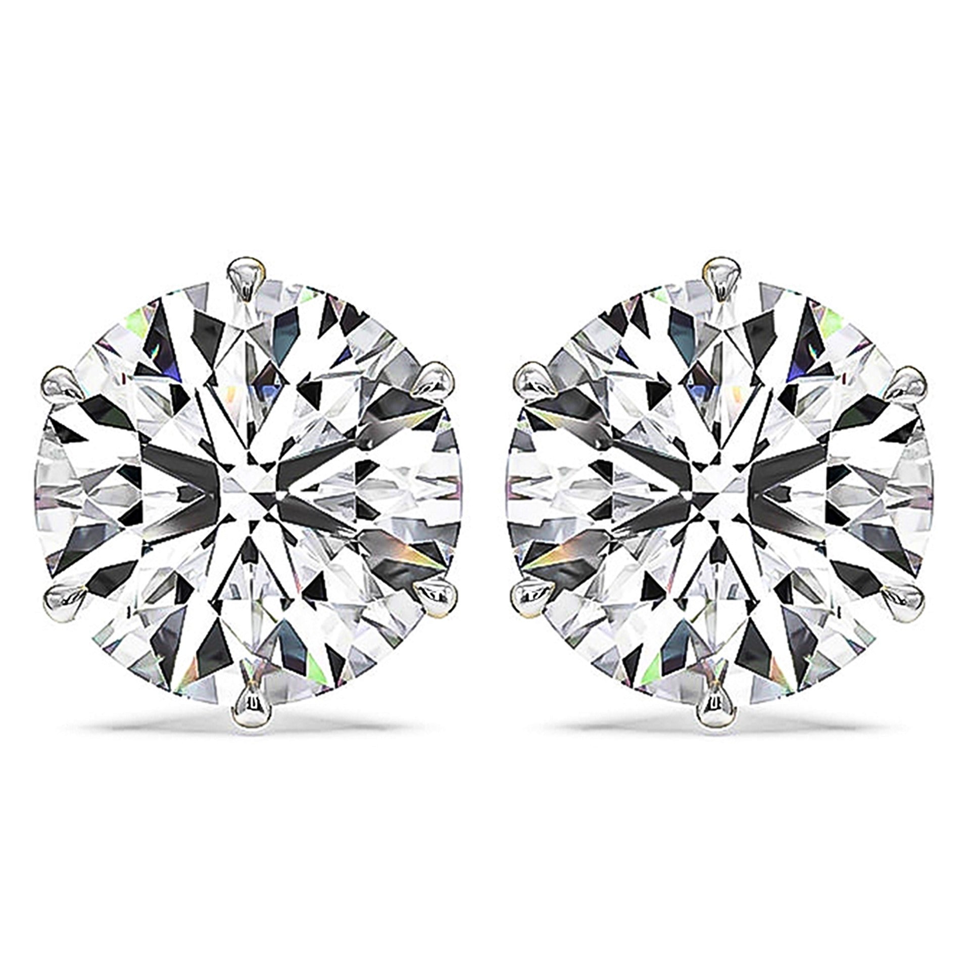 8-Carat MYZA Sterling Silver Earrings - MYZA