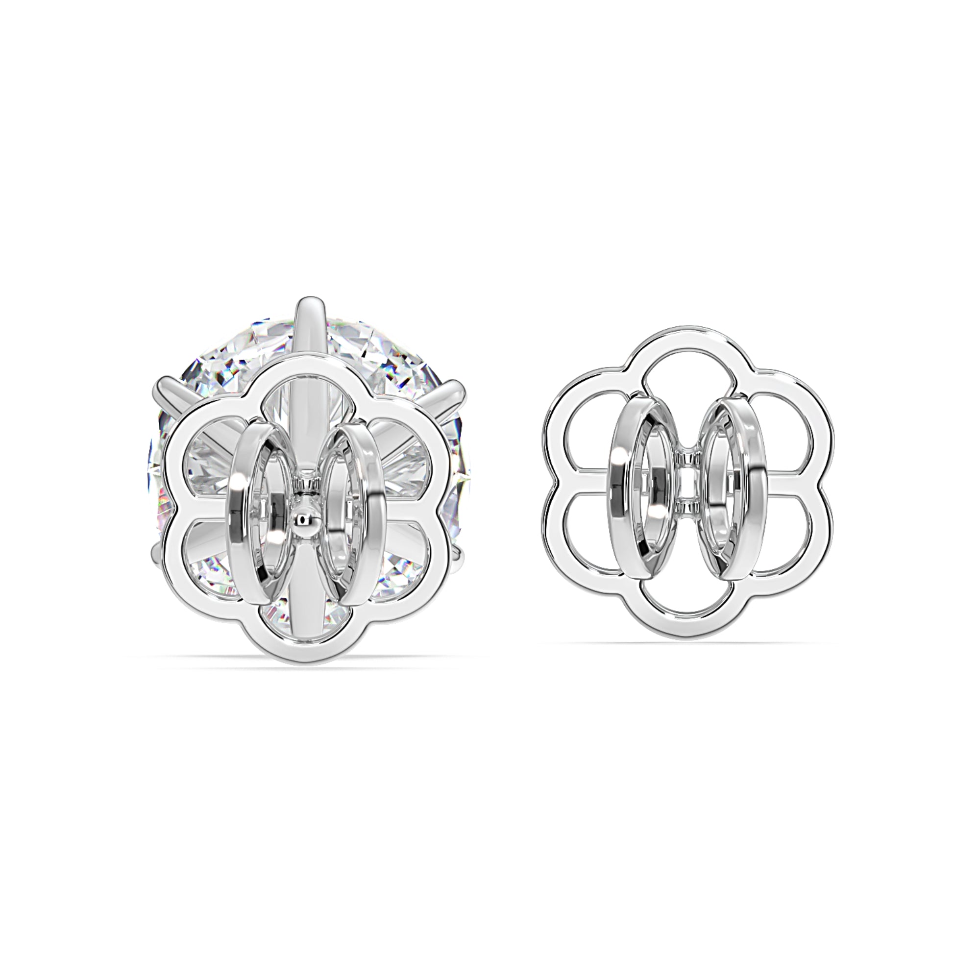 2-Carat MYZA Sterling Silver Earrings - MYZA