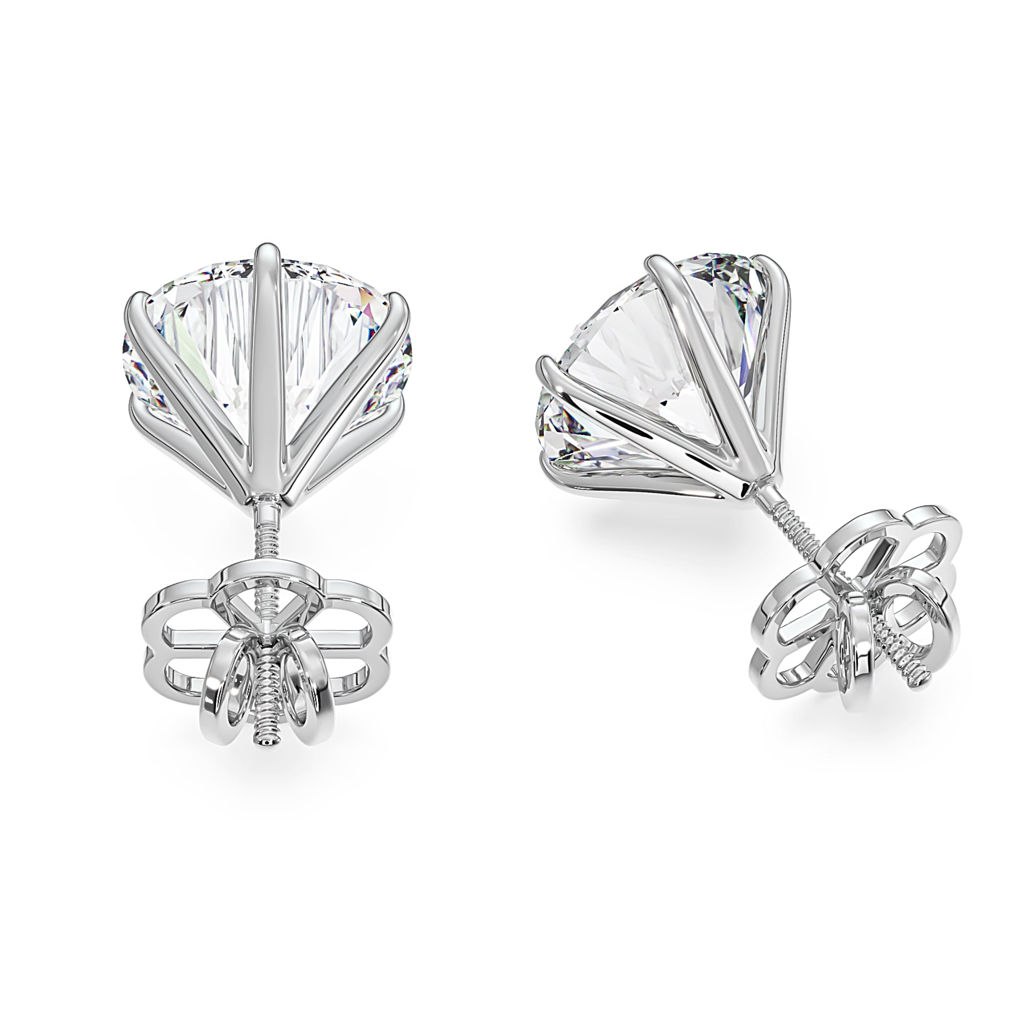 2-Carat MYZA Sterling Silver Earrings - MYZA