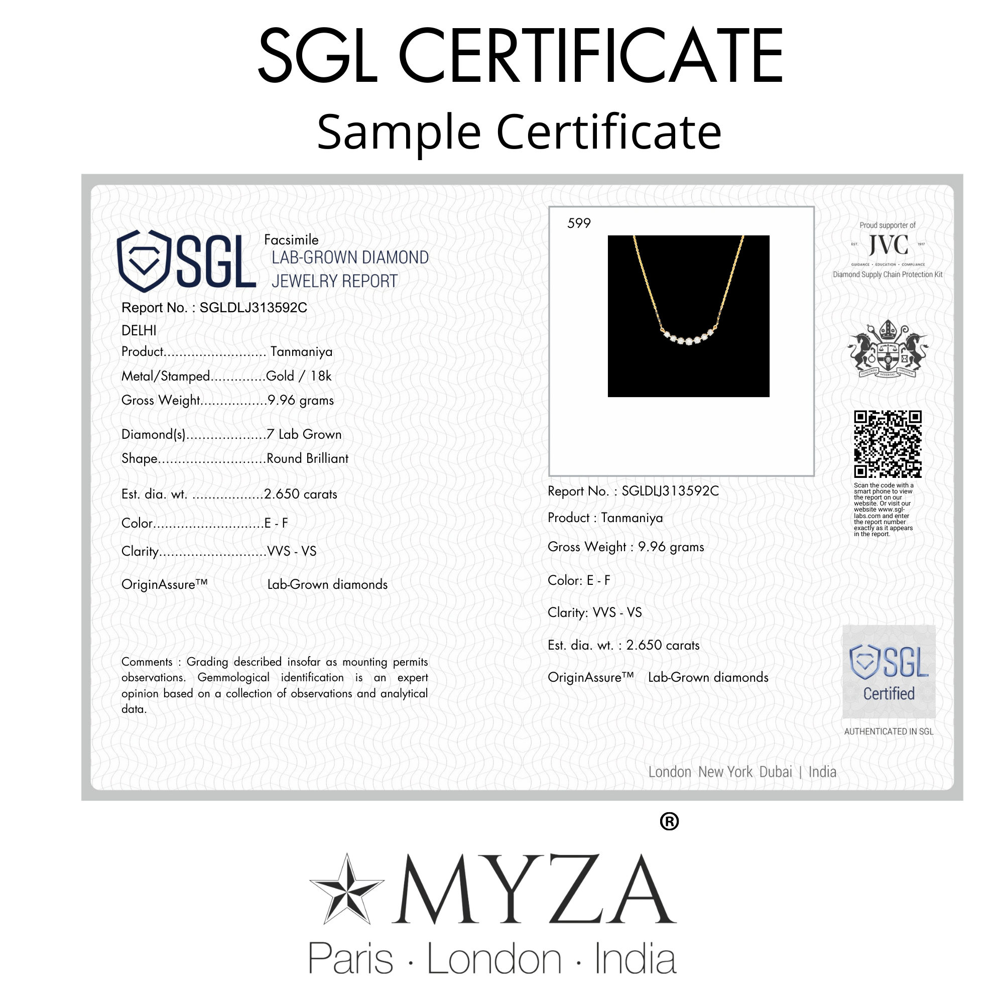 SGL Certificate
