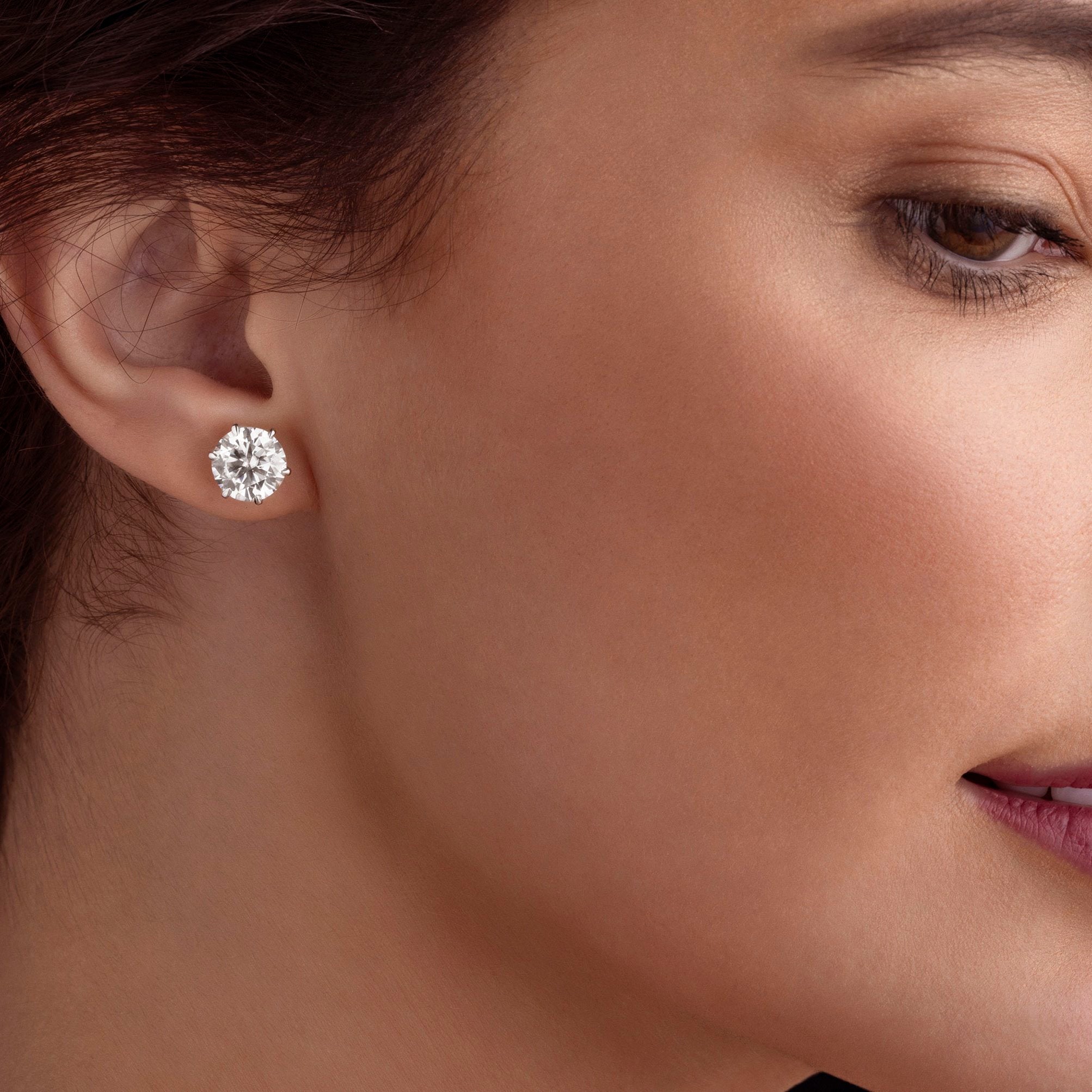 2-Carat MYZA Sterling Silver Earrings - MYZA