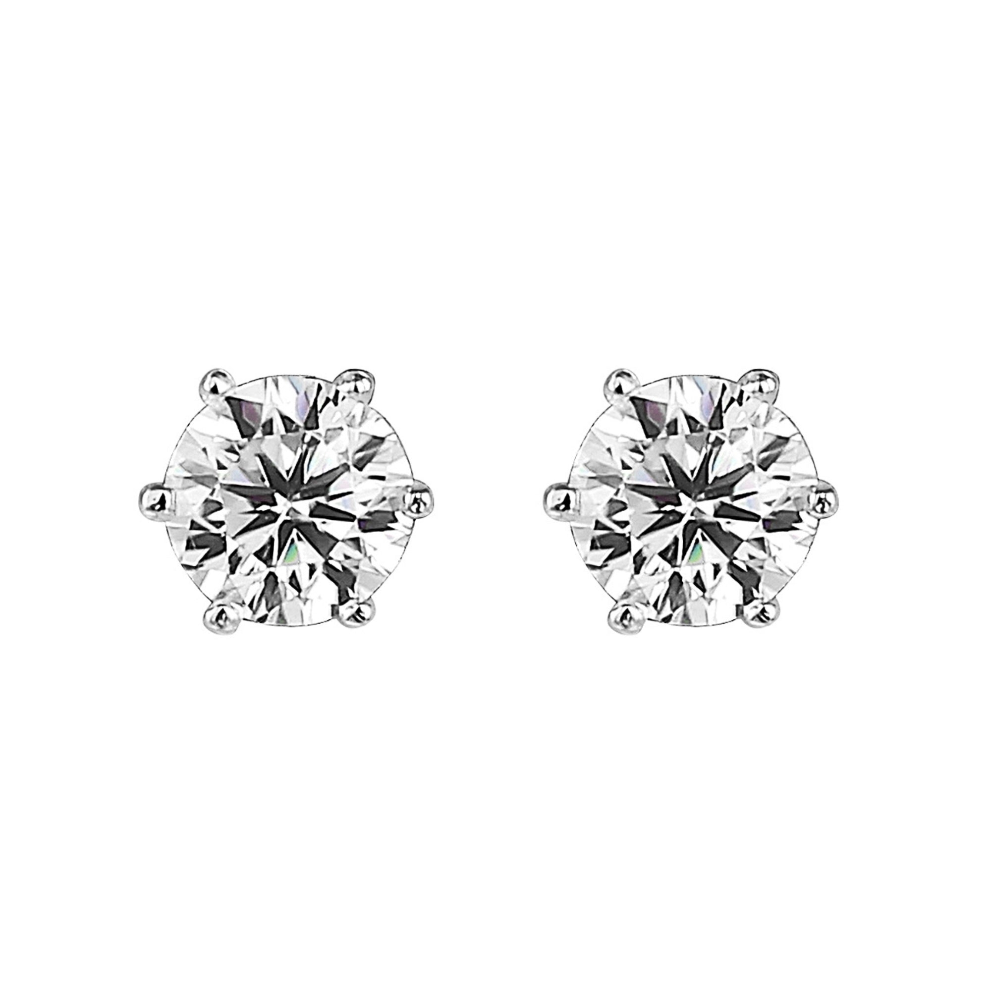 2-Carat MYZA Sterling Silver Earrings - MYZA