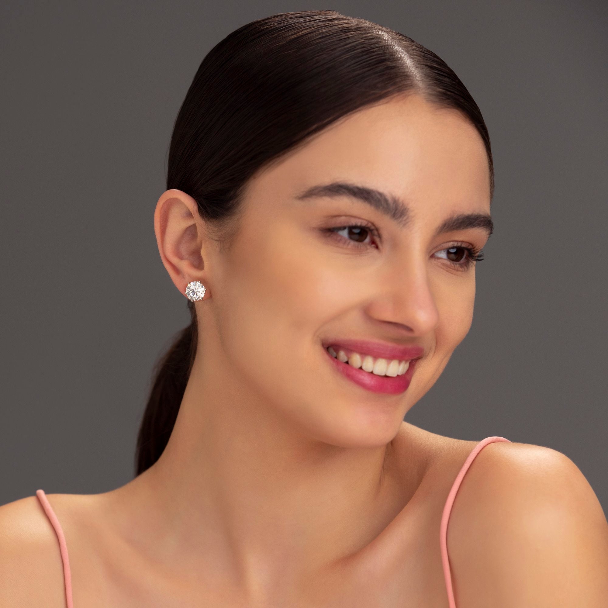 4-Carat MYZA Sterling Silver Earrings - MYZA