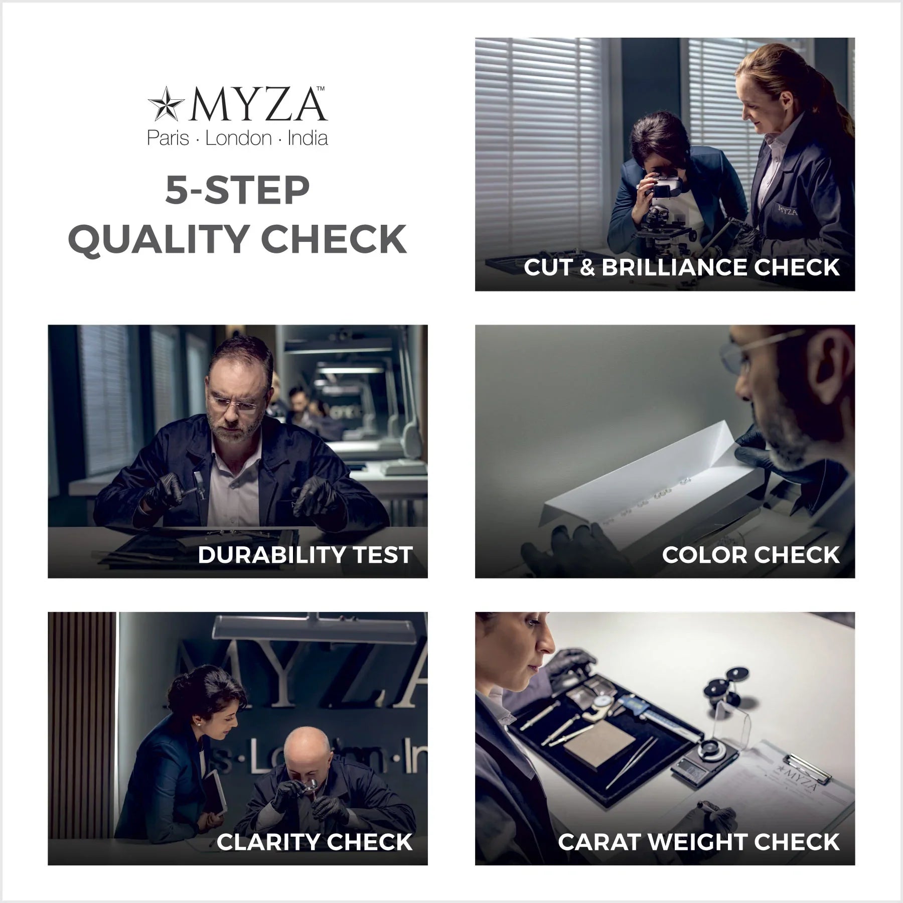 4-Carat MYZA Sterling Silver Ring - MYZA