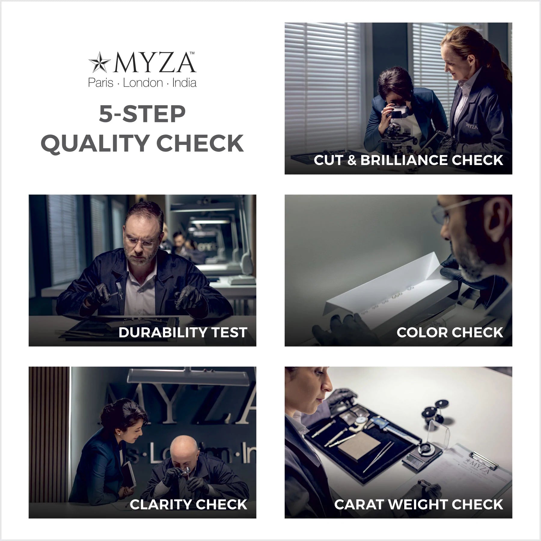 3-Carat MYZA Sterling Silver Ring - MYZA