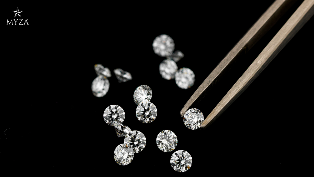 Myza Diamonds, lab grown diamond Jewelry, Round cut diamond proportion