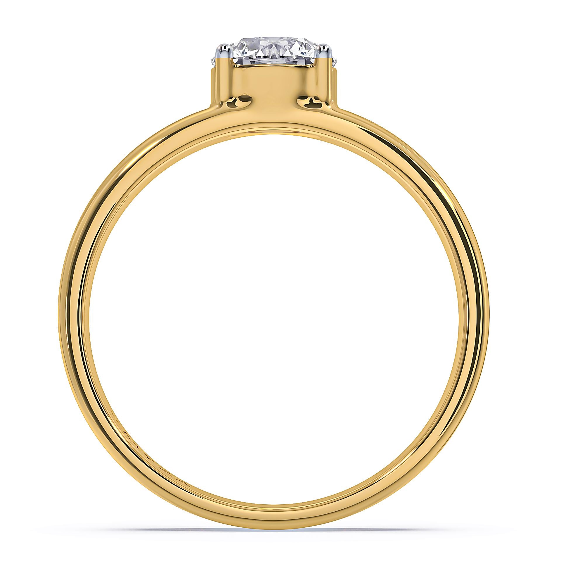Myza 1-Carat Hallmark Gold Men's Ring - Symbol of Luxury and Style