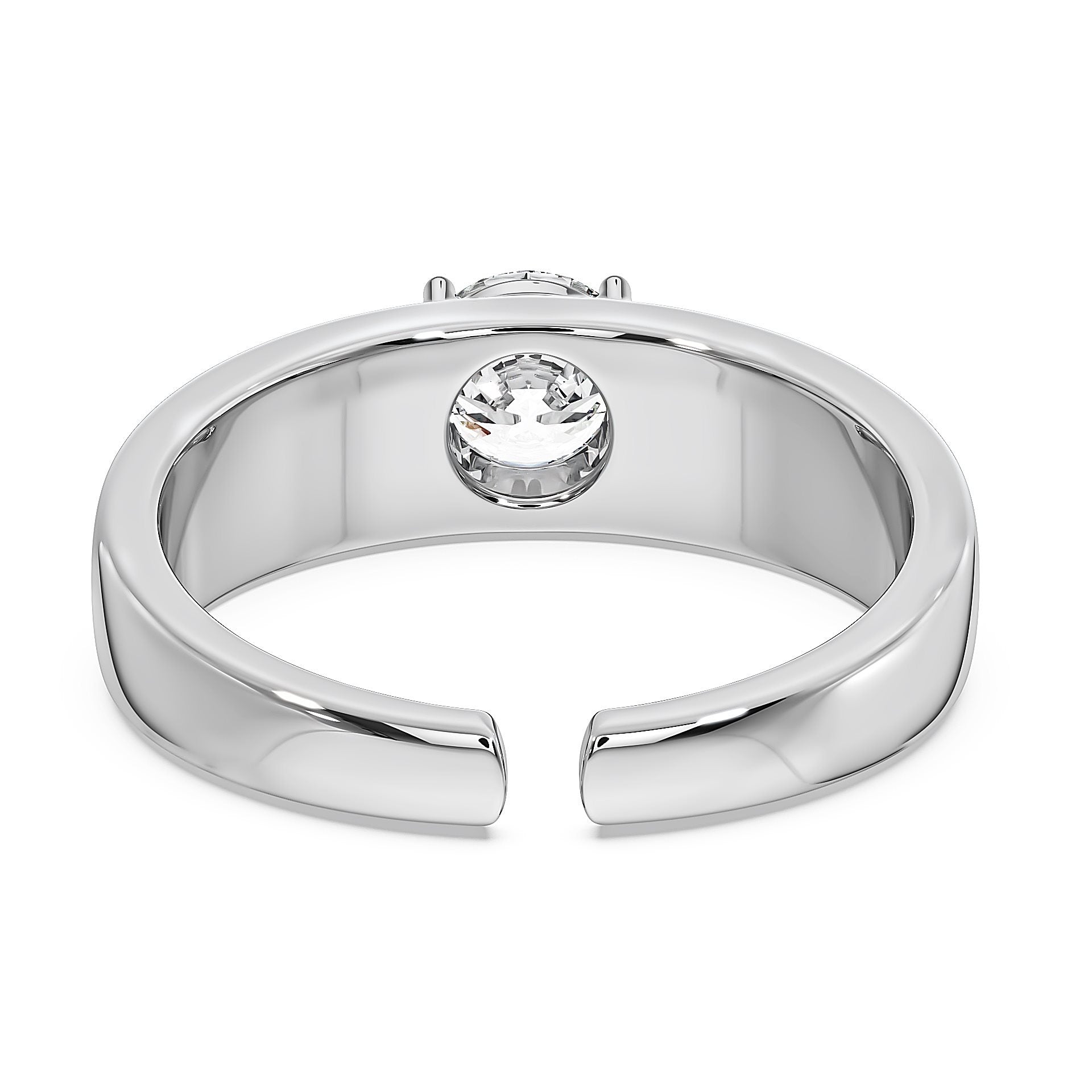 1-Carat MYZA Sterling Silver Men's Ring - MYZA