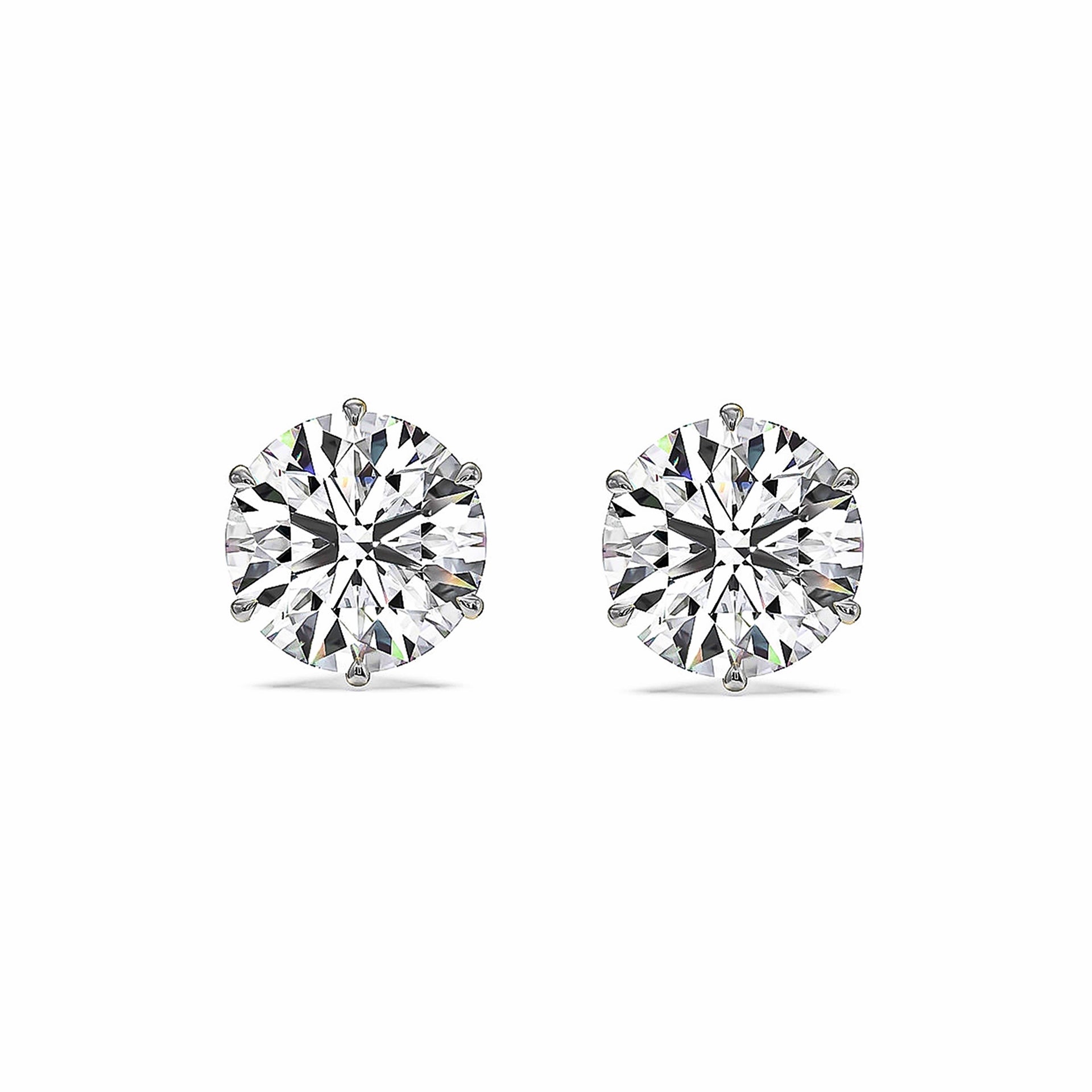 1-Carat MYZA Sterling Silver Earrings - MYZA 
