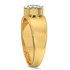 Myza 2-Carat Gold Men's Ring - Affordable Luxury, Lab-Grown Diamond Solitaire, Symbol of Love