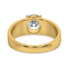 Myza Solitaire: Affordable Luxury, 2-Carat Hallmark Gold Men's Ring - A Symbol of Love with Lab-Made Diamonds