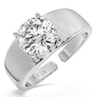 2-Carat MYZA Sterling Silver Ring - Elegant and timeless MYZA jewelry for a touch of luxury