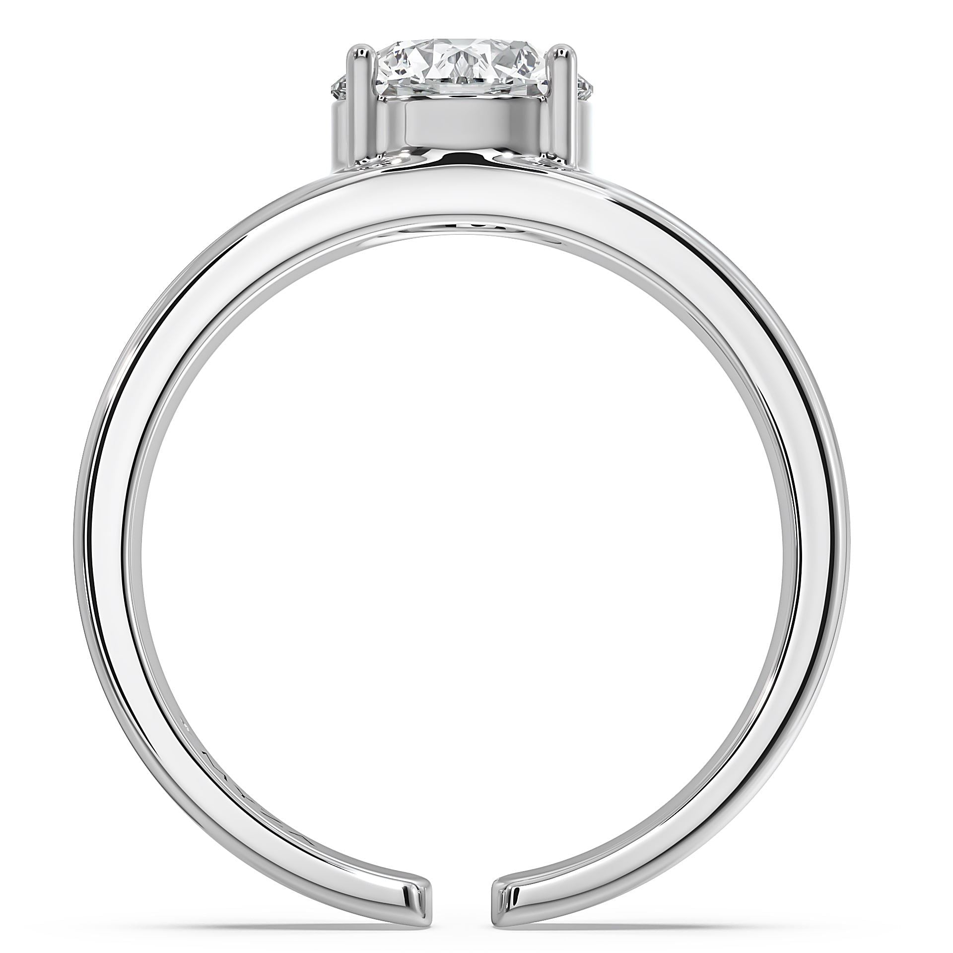 "Elegant 2-Carat MYZA Sterling Silver Ring – Affordable Luxury and Timeless Beauty