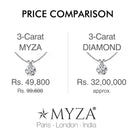 3-Carat MYZA Sterling Silver Necklace - MYZA 