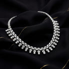 The MYZA Layered Floral Necklace is a poetic interpretation of a garden in full bloom, rendered in a breathtaking 30 carats of MYZA-certified lab-grown diamonds.