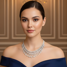 The MYZA Cascade Necklace is a feat of precision engineering and ethical brilliance. Boasting a substantial 33 carats of &nbsp;MYZA Certified diamonds, the design is centered around a "fringe" aesthetic that balances classic royalty with contemporary flair