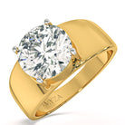 Myza 3-Carat Hallmark Gold Men's Ring - Affordable Luxury and Symbol of Love with Lab-Grown Diamonds- Ideal for Gifting.