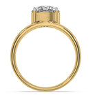 Myza 3-Carat Hallmark Gold Men's Ring - Affordable Luxury, the Symbol of Love with Lab-Grown Diamonds - Ideal for Gifting