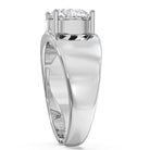 Myza Solitaire: Affordable Luxury, 4-Carat Sterling Silver Men's Ring with Lab-Grown Diamonds