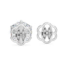 1-Carat MYZA Sterling Silver Earrings & Ring Combo - MYZA 