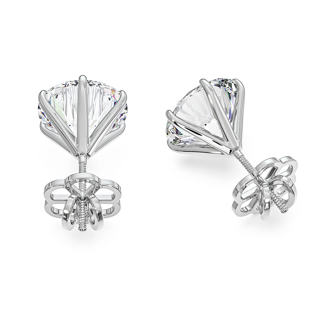 1-Carat MYZA Sterling Silver Necklace & Earrings Combo - MYZA 
