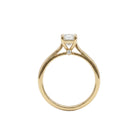 1 Carat MYZA IGI Certified Emerald Cut Lab-Grown Diamond Ring in 18K Hallmarked Gold