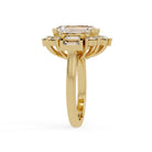 Shop MYZA's IGI Certified 4 Carat Emerald Cut Lab-Grown Diamond Ring in 18K Hallmark Gold. Ethically sourced, conflict-free & stunning. Free shipping available.