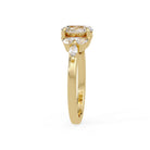 Buy MYZA 1 Ct IGI Certified Oval Lab-Grown Diamond Ring in 18K Hallmarked Gold with Pear & Marquise side diamonds. Ethical luxury. Shop now.
