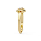 Shop MYZA's 1 Carat IGI Certified Round Brilliant Lab-Grown Diamond Infinity Knot Ring in 18K BIS Hallmarked Gold. Ethical luxury, certified brilliance.