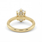2 Carats MYZA IGI Certified Lab-Grown Oval Cut Diamond Tulip Ring in 18K Hallmarked Gold