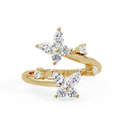 Shop MYZA 0.73 Ct Marquise Cut Lab-Grown Diamond Double Floral Ring in 18K Hallmarked Gold. IGI-certified, ethically crafted, BIS hallmarked. Free insured delivery across India.