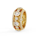 Shop MYZA's 5.4 Carat Round Brilliant Cut Lab-Grown Diamond Band Ring in 18K Hallmarked Gold. 94 diamonds, ethically grown . Free shipping in India.