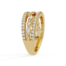 Shop MYZA's 1.17 ct lab-grown diamond trio eternity ring in 18K hallmarked gold. IGI-certified Round & Marquise cut diamonds. Ethical luxury.