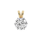 all-groups Front view of MYZA 2 carat IGI certified lab-grown diamond Necklace for women delicately set in secure six-prong settings crafted in 18kt hallmark yellow gold.