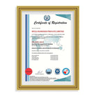 MYZA Diamonds Jewelry ISO 9001 Certificate