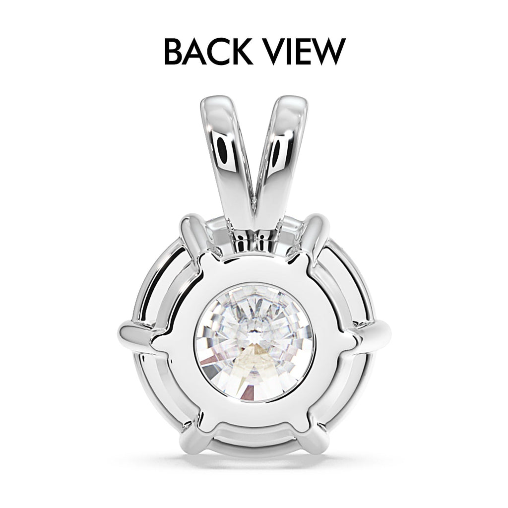 3-Carat MYZA Sterling Silver Necklace & Earrings Combo - MYZA 