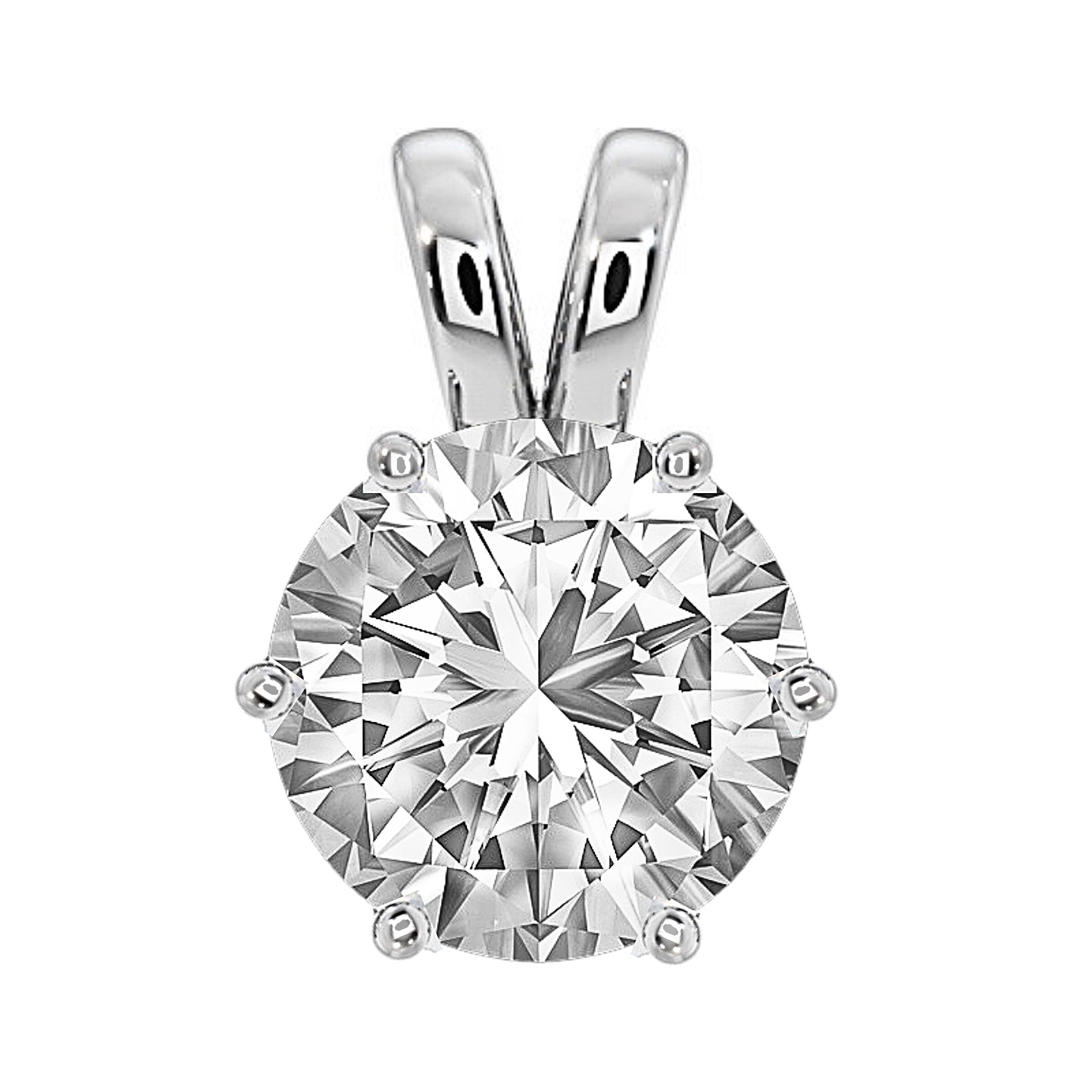 1-Carat MYZA Sterling Silver Necklace, Earrings & Ring Combo - MYZA 