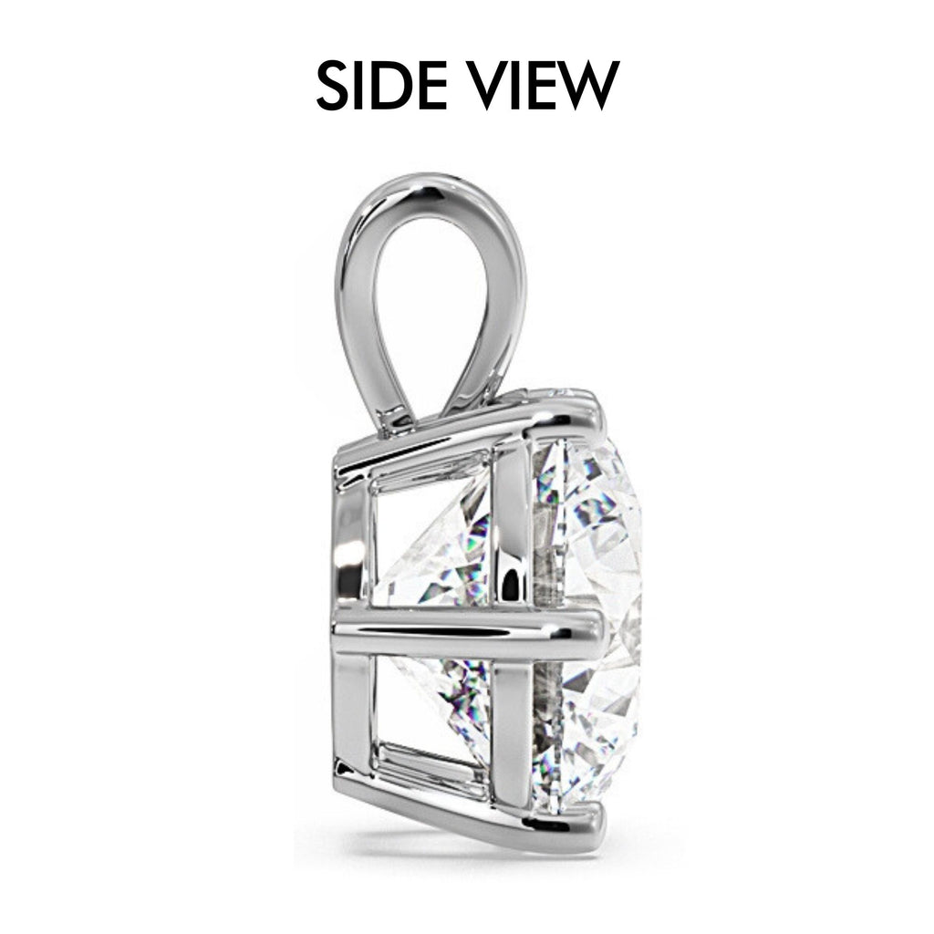 1-Carat MYZA Sterling Silver Necklace & Earrings Combo - MYZA 