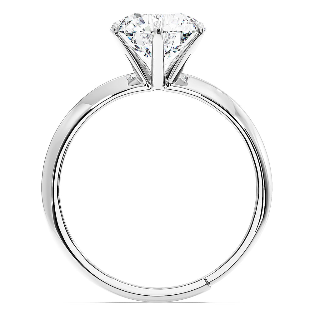 3-Carat MYZA Sterling Silver Necklace, Earrings & Ring Combo - MYZA 