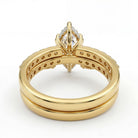 4.82 Carats MYZA IGI Certified Marquise cut Lab-Grown Diamond Ring in 18K Hallmarked Gold