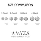 3-Carat MYZA Hallmark Gold Earrings - MYZA 