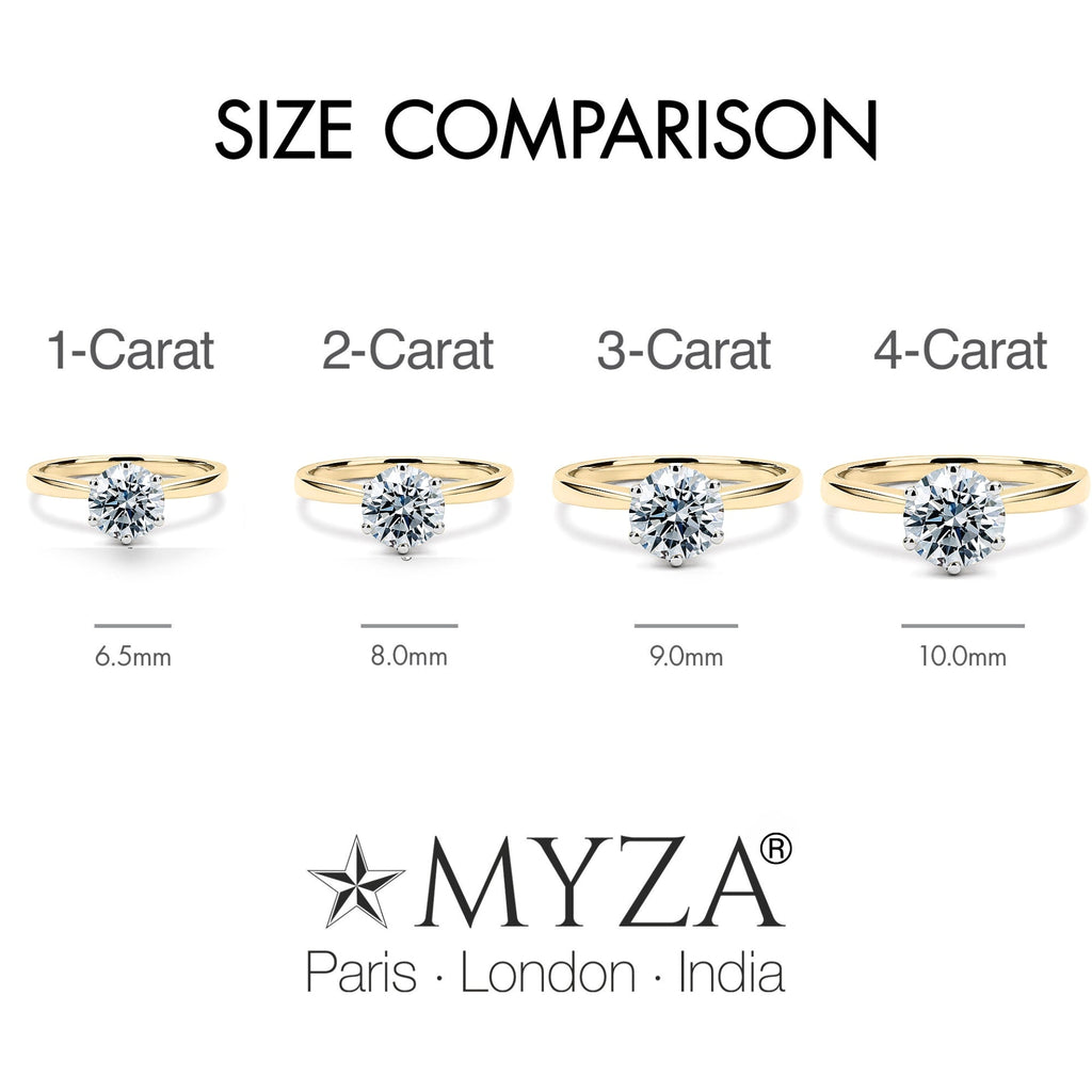 2-Carat MYZA Hallmark Gold Ring - MYZA 