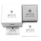 2-Carat MYZA Sterling Silver Ring in Gift Pack with MYZA Box – Elegant Packaging for a Timeless Symbol of Love