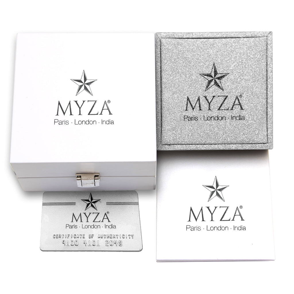 2-Carat MYZA Sterling Silver Earrings