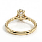 1 Carats MYZA IGI Certified Oval Cut Lab-Grown Diamond Ring in 18K Hallmarked Gold
