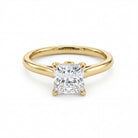 1 Carat MYZA IGI Certified Princess Cut Lab-Grown Diamond Ring in 18K Hallmarked Gold